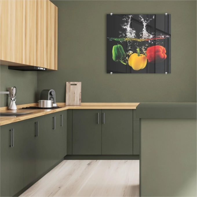 Parrot Decorative Glass Wall Tile 598X650X6mm Peppers - image 08