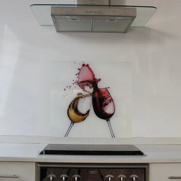 Parrot Decorative Glass Wall Tile 598X650X6mm Wine Glasses - image 01