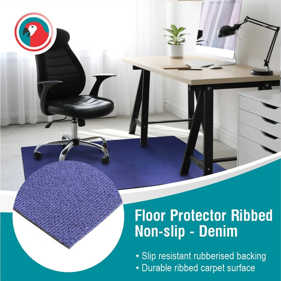 Parrot Floor Protector Ribbed Non Slip 1200 X 850 X 5.5mm Denim - image 06