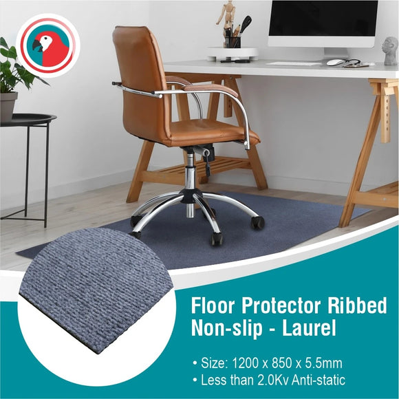 Parrot Floor Protector Ribbed Non Slip 1200 X 850 X 5.5mm Laurel - image 02