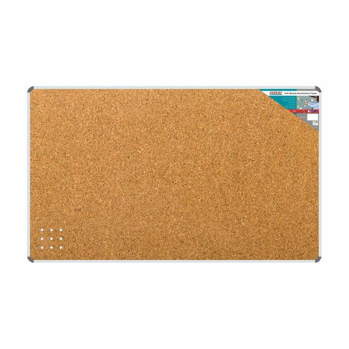 Parrot Info Board Aluminium Frame 1500 x 1200mm Cork - image 03