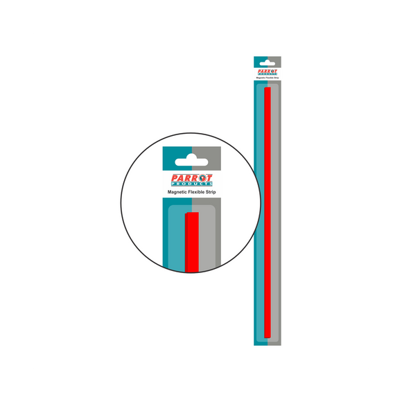 Image of Magnetic Flexible Strips 1000*20Mm Red