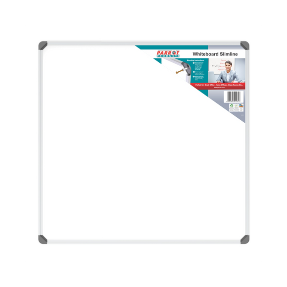 Image of Whiteboard Slimline Non Magnetic 900*900Mm