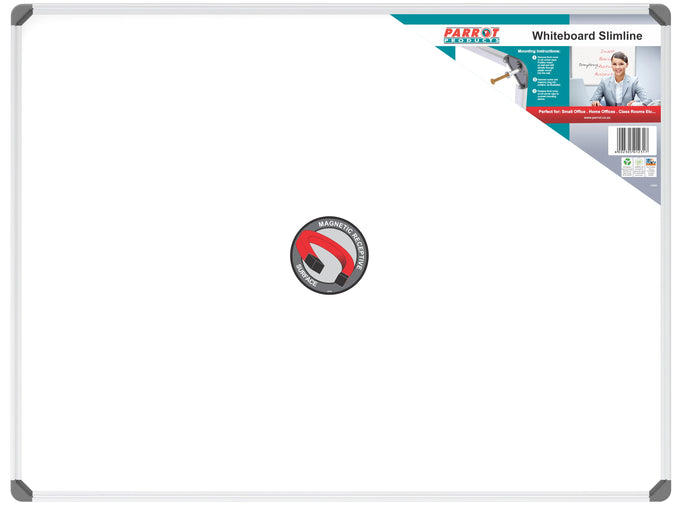 Parrot Whiteboard Slimline Magnetic 1200x900mm - image 01