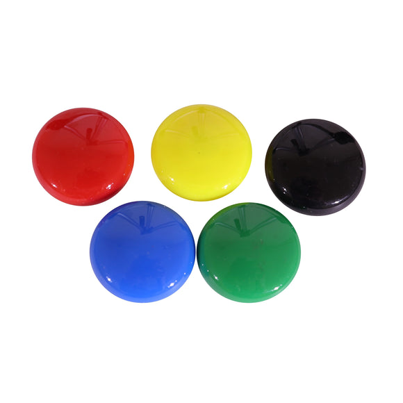 Parrot Magnets Circle 30mm (5/Card) Assorted - image 01