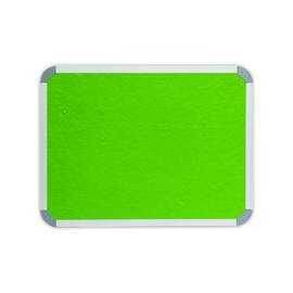 Image of Info Board Aluminium Frame 1200*900Mm Lime Green