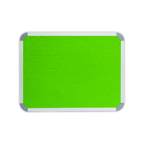 Image of Info Board Aluminium Frame 1200*900Mm Lime Green