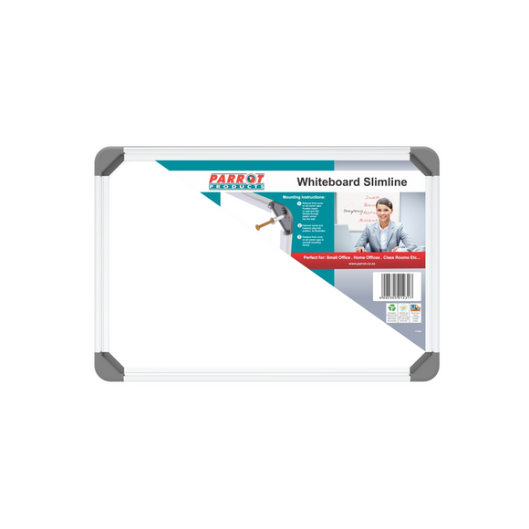 Image of Whiteboard Slimline Non Magnetic 300*450Mm