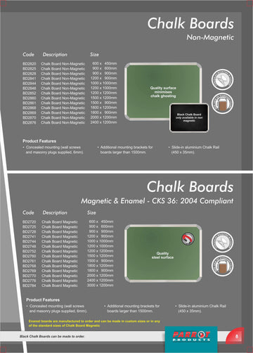 Parrot Chalk Board Magnetic 600x450mm - image 01