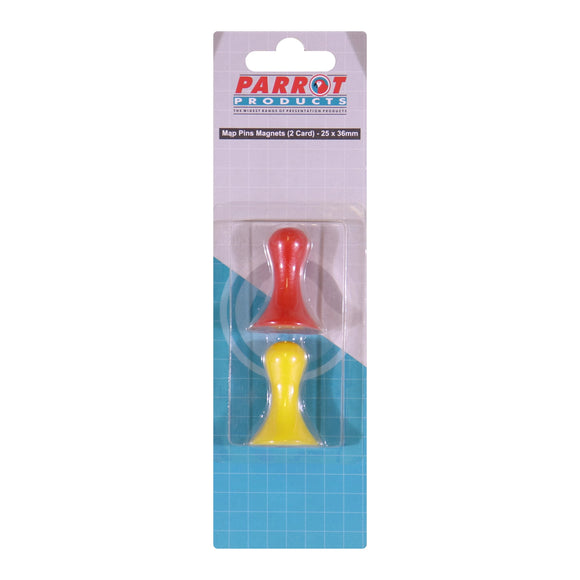 Parrot Magnets Map Pins 36mm (2/Card) Assorted - image 05