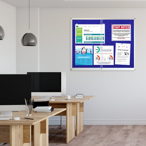 Parrot Display Case Pinning Board 1200x900mm Royal - image 05