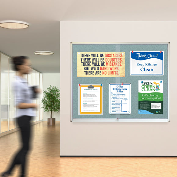 Parrot Display Case Pinning Board 1200x900mm Grey - image 02