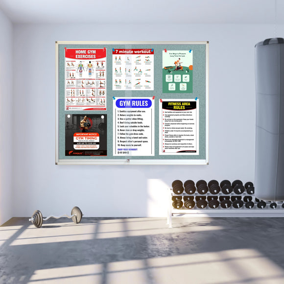 Parrot Display Case Pinning Board 1200x900mm Grey - image 03