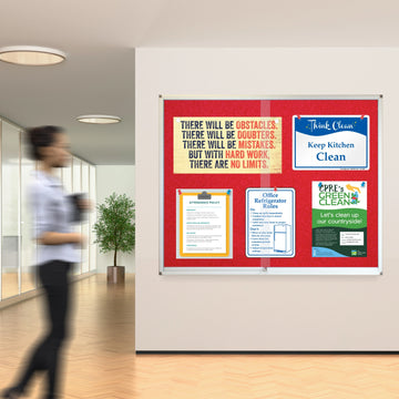 Parrot Display Case Pinning Board 1500x1200mm Red - image 02