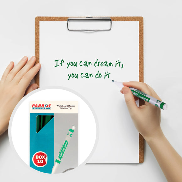 Parrot Marker Whiteboard S/Line Box 10 Green - image 03