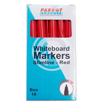 Parrot Marker Whiteboard S/Line Box 10 Red - image 01