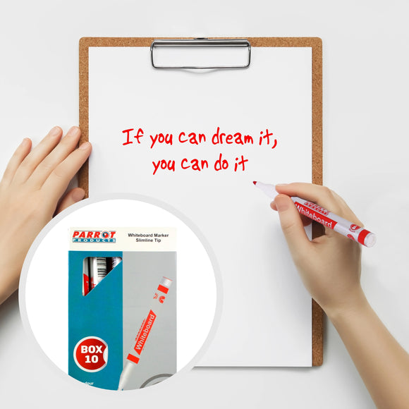 Parrot Marker Whiteboard S/Line Box 10 Red - image 05