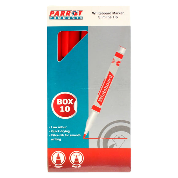 Parrot Marker Whiteboard S/Line Box 10 Red - image 07