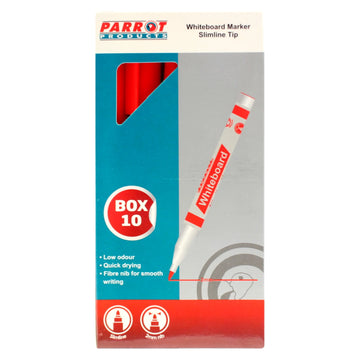 Parrot Marker Whiteboard S/Line Box 10 Red - image 01