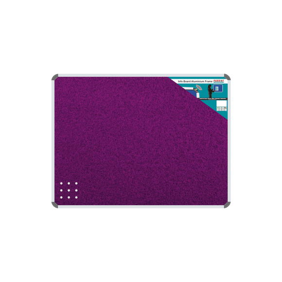 Image of Info Board Aluminium Frame 600*450Mm Purple