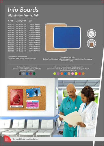 Parrot Info Board Aluminium Frame 600x450mm Purple - image 01