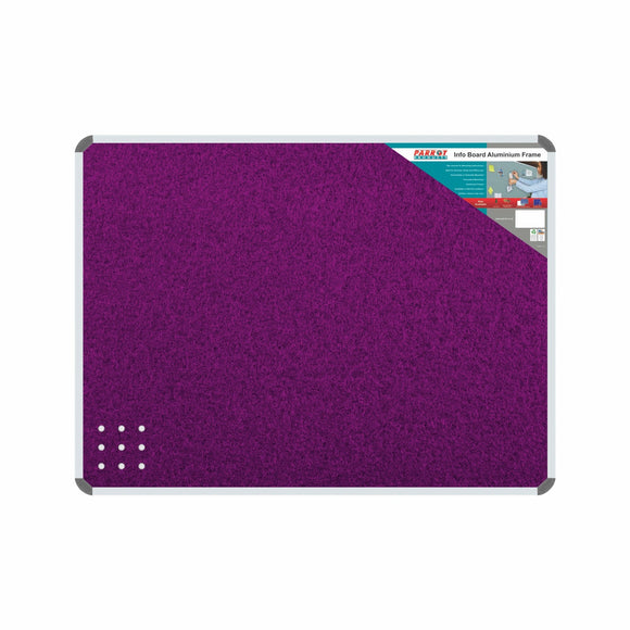 Parrot Info Board Aluminium Frame 600x450mm Purple - image 05