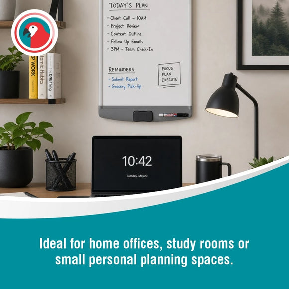 Parrot Whiteboard Slimline Non Magnetic 600x450mm Retail - image 07