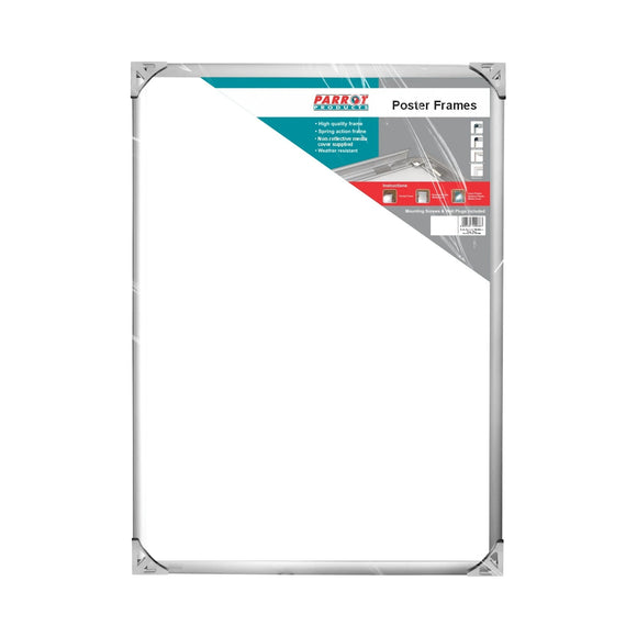 Parrot Poster Frame A0 1250x900mm Chrome Corner - image 02