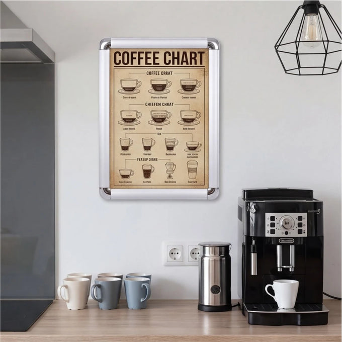 Parrot Poster Frame A4 360x270mm Chrome Corner - image 10