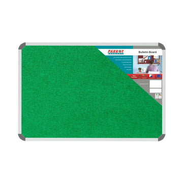 Parrot Bulletin Board Ribbed Alum Frame 900x600mm Palm - image 01