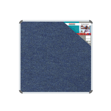 Image of Bulletin Board Ribbed Alum Frame 900*900Mm Denim