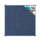 Parrot Bulletin Board Ribbed Alum Frame 900x900mm Denim - image 01