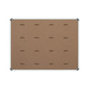 Parrot Bulletin Board Ribbed Alum Frame 900x900mm Denim - image 02