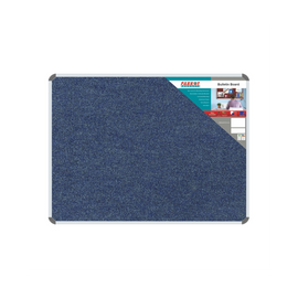 Image of Bulletin Board Ribbed Alum Frame 1200*900Mm Denim