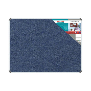 Parrot Bulletin Board Ribbed Alum Frame 1200x900mm Denim - image 01