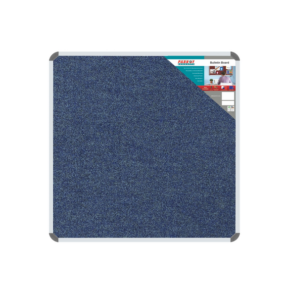 Image of Bulletin Board Ribbed Alum Frame 1000*1000Mm Denim