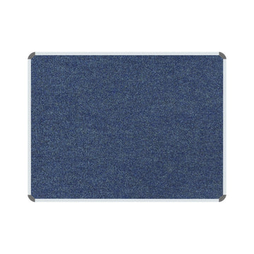 Parrot Bulletin Board Ribbed Alum Frame 1000x1000mm Denim - image 01