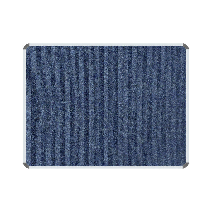 Parrot Bulletin Board Ribbed Alum Frame 1000x1000mm Denim - image 01