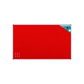 Image of Info Board Aluminium Frame 2400*1200Mm Red