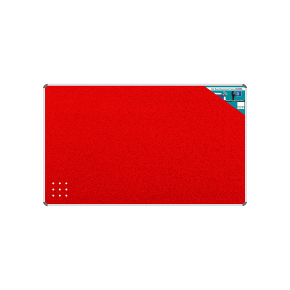 Image of Info Board Aluminium Frame 2400*1200Mm Red