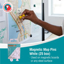 Parrot Magnets Map Pins (25/Box) White 16mm - image 02