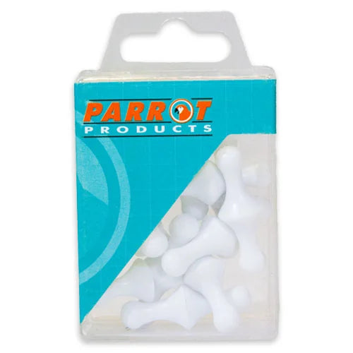 Parrot Magnets Map Pins (25/Box) White 16mm - image 01
