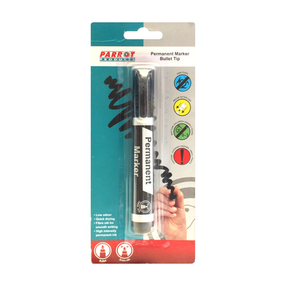 Parrot Marker Permanent Bullet Carded Black - image 01