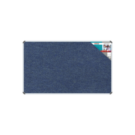 Image of Bulletin Board Ribbed Alum Frame 1500*900Mm Denim