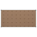 Parrot Bulletin Board Ribbed Alum Frame 1500x900mm Denim - image 01