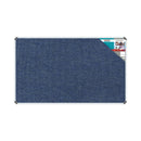 Parrot Bulletin Board Ribbed Alum Frame 1500x900mm Denim - image 02