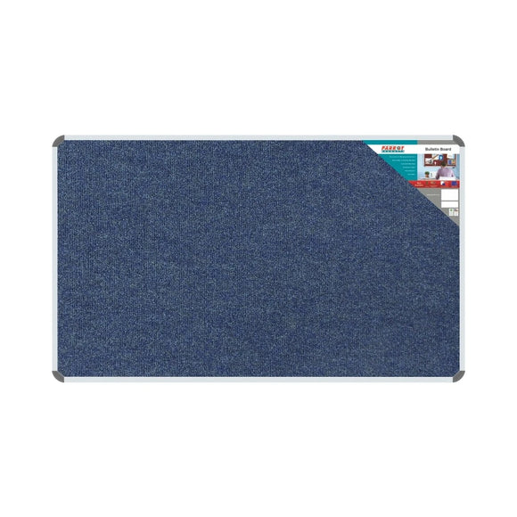 Parrot Bulletin Board Ribbed Alum Frame 1500x900mm Denim - image 02