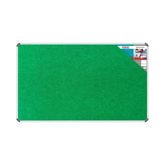 Parrot Bulletin Board Ribbed Alum Frame 1500x900mm Palm - image 01