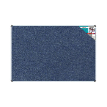 Parrot Bulletin Board Ribbed Alum Frame 1800x1200mm Denim - image 01