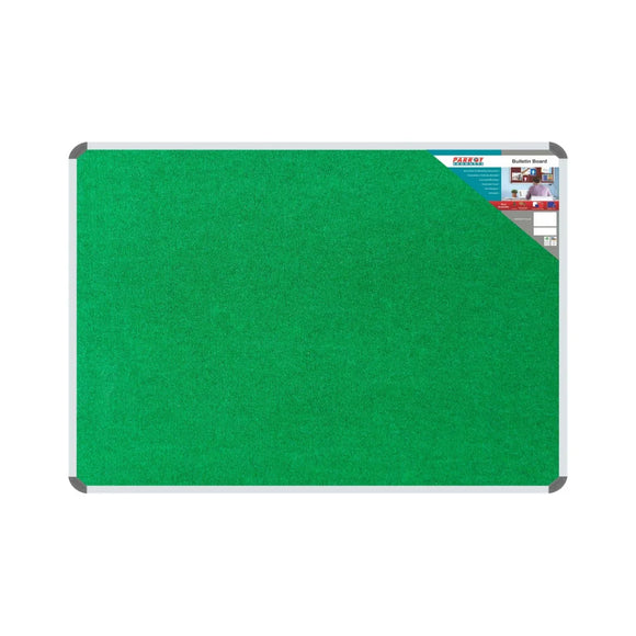 Parrot Bulletin Board Ribbed Alum Frame 1800x1200mm Palm - image 01